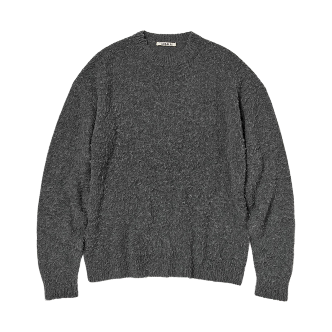 오라리 브러시드 울 캐시미어 실크 니트 P/O 그레이(Auralee Brushed Wool Cashmere Silk Knit P/O Gray) - 1