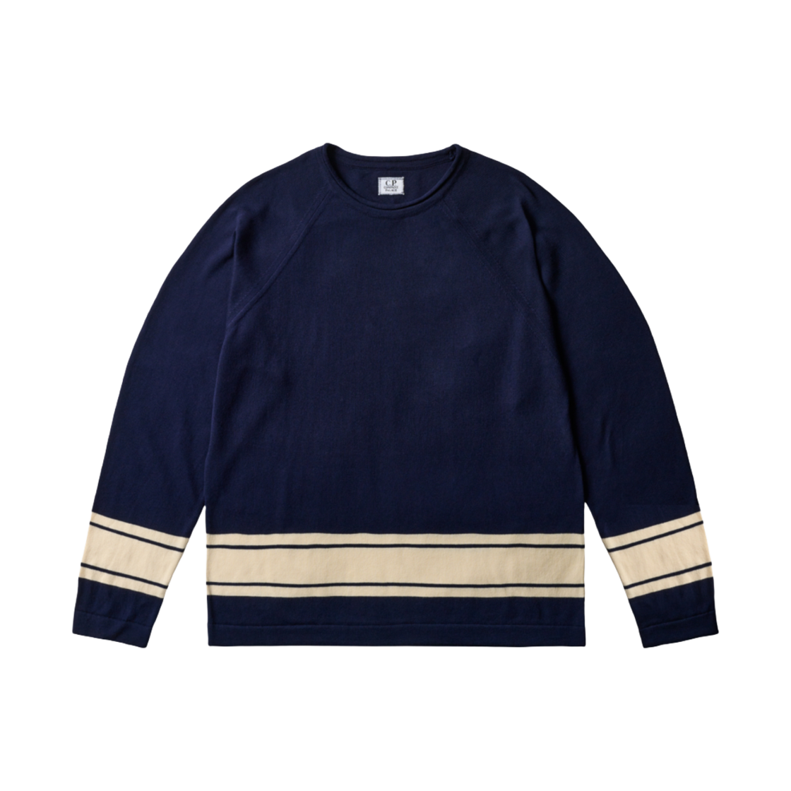 팔라스 x C.P. 컴퍼니 코튼 씨 아일랜드 목 넥 니트 네이비 - 25SS(Palace x C.P. Company Cotton Sea Island Mock Neck Knit Navy - 25SS) - 2