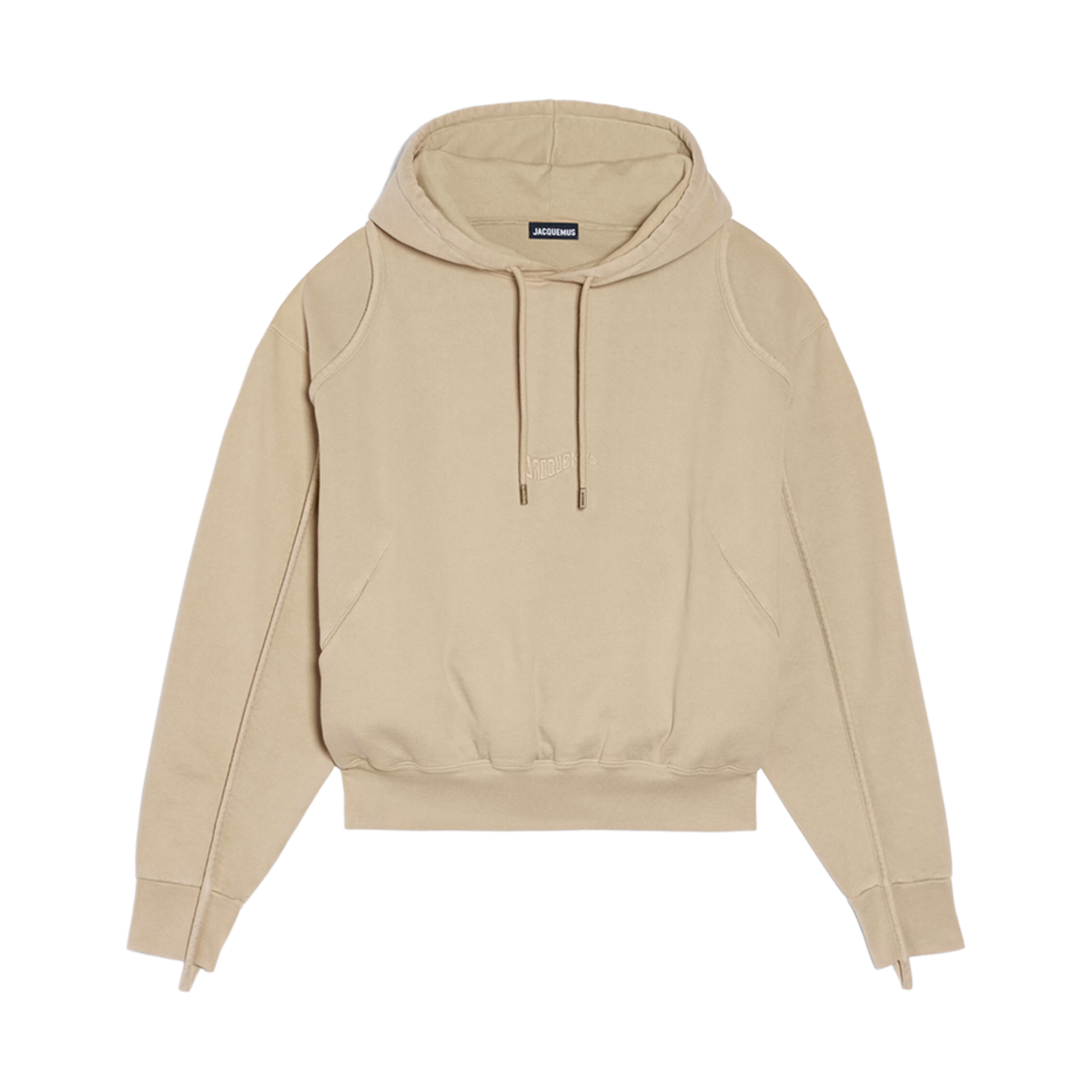 자크뮈스 르 스웨트셔츠 카마르그 클레이 로고 후드 베이지(Jacquemus Le Sweatshirt Camargue Clay Logo Hoodie Beige)
