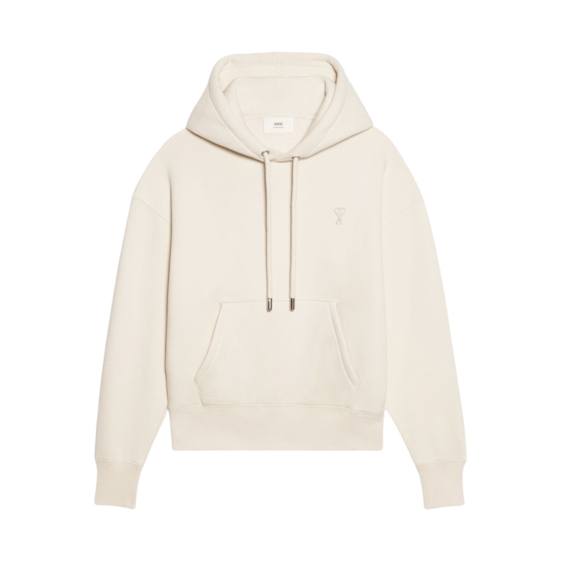 아미 스몰 하트 로고 후드 오프 화이트(AMI de Coeur Hoodie Off White) - 1