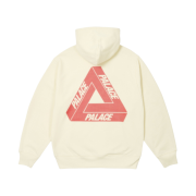 Palace Bit Grippy Tri-Ferg Hood Soft White - 24SS