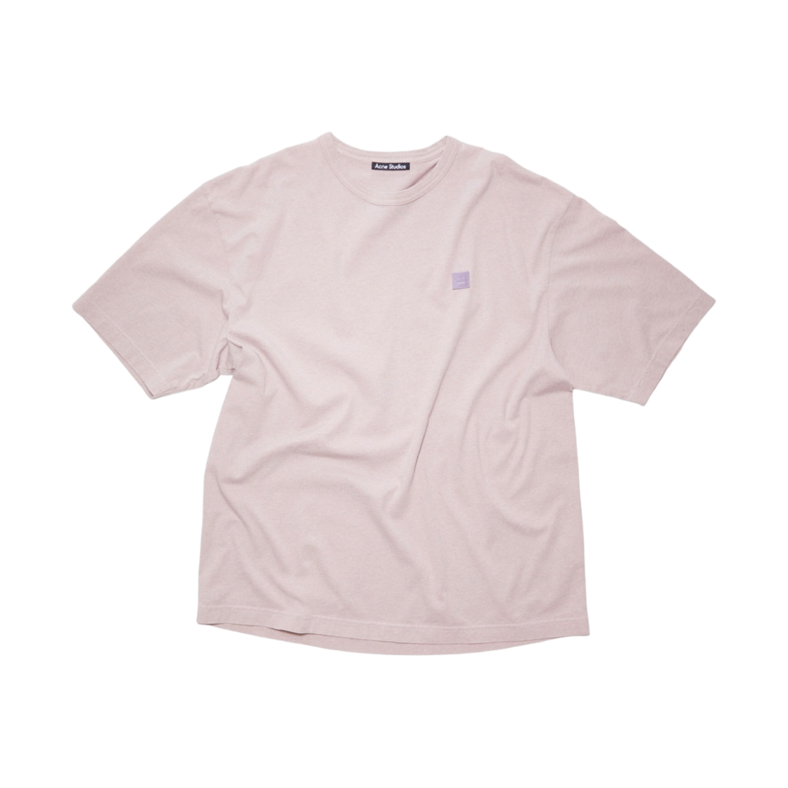 아크네 스튜디오 크루넥 티셔츠 바이올렛 핑크 멜란지(Acne Studios Crewneck T-Shirt Violet Pink Melange) - 1