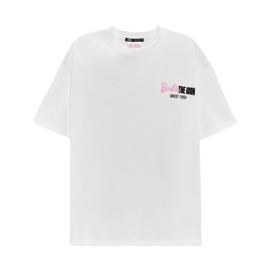(W) 자라 x 바비 더 무비 워너 브로스 티셔츠 화이트((W) Zara x Barbie The Movie Warner Bros T-Shirt White) - 2