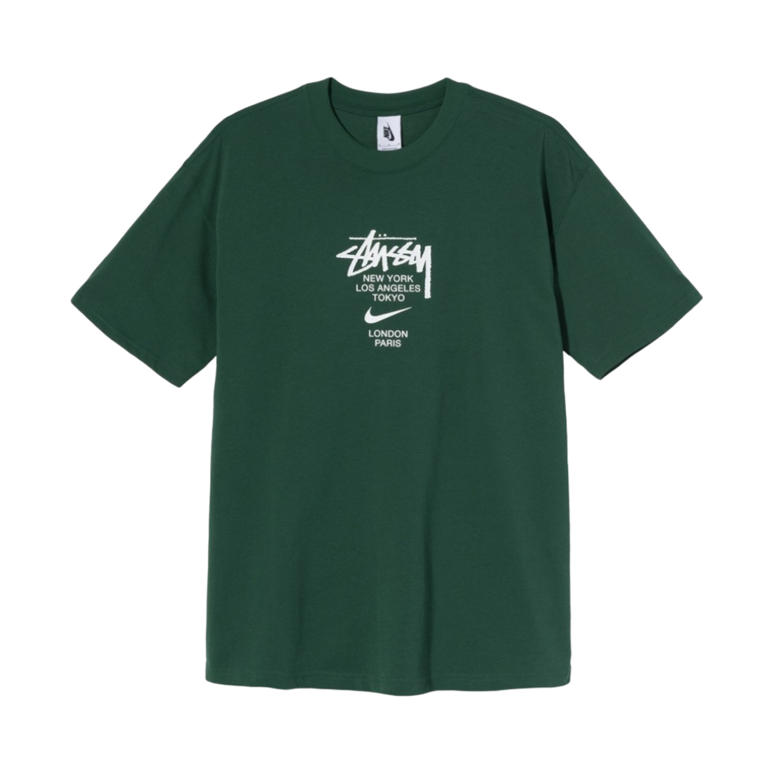 나이키 x 스투시 월드투어 티셔츠 그린 - US/EU
