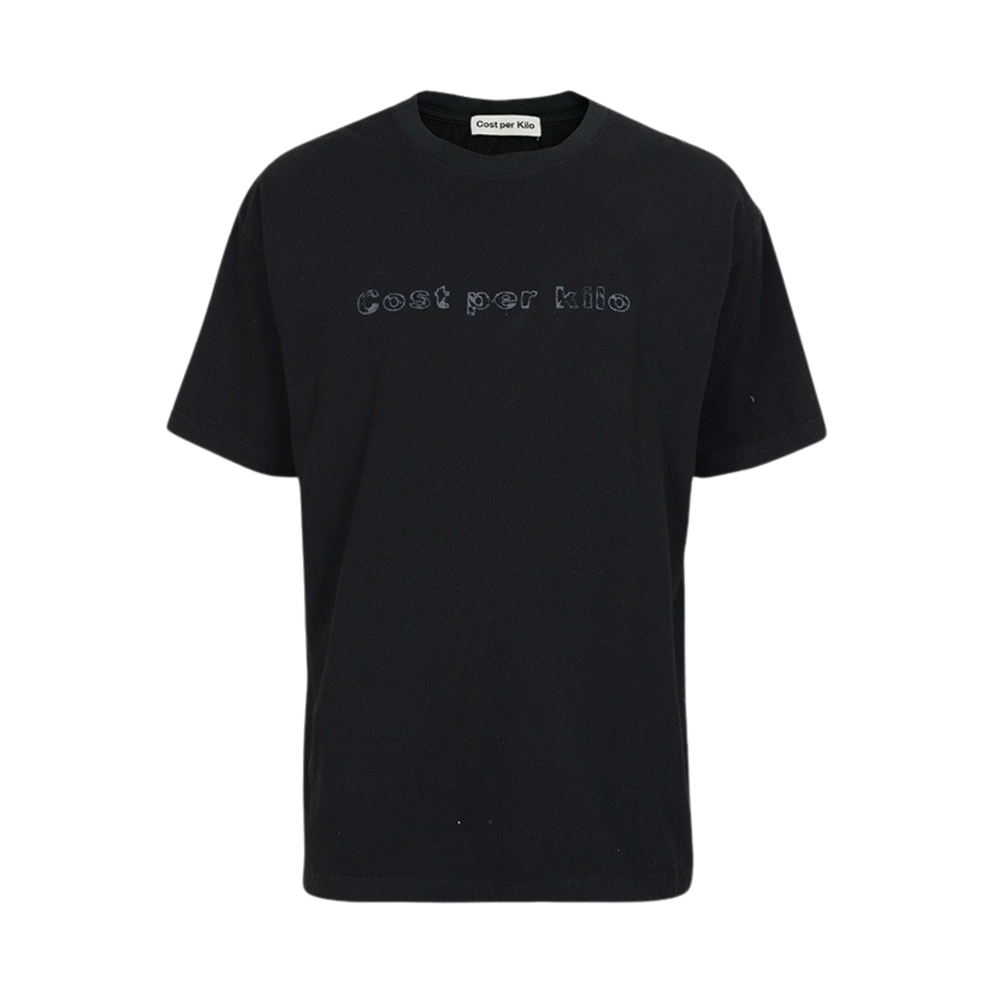 코스트퍼킬로 워시드 프리스트 티셔츠 블랙