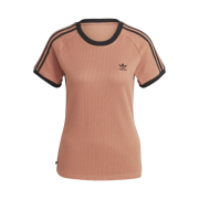 (W) Adidas 3-Stripes Slim T-Shirt Clay Strata - KR Sizing