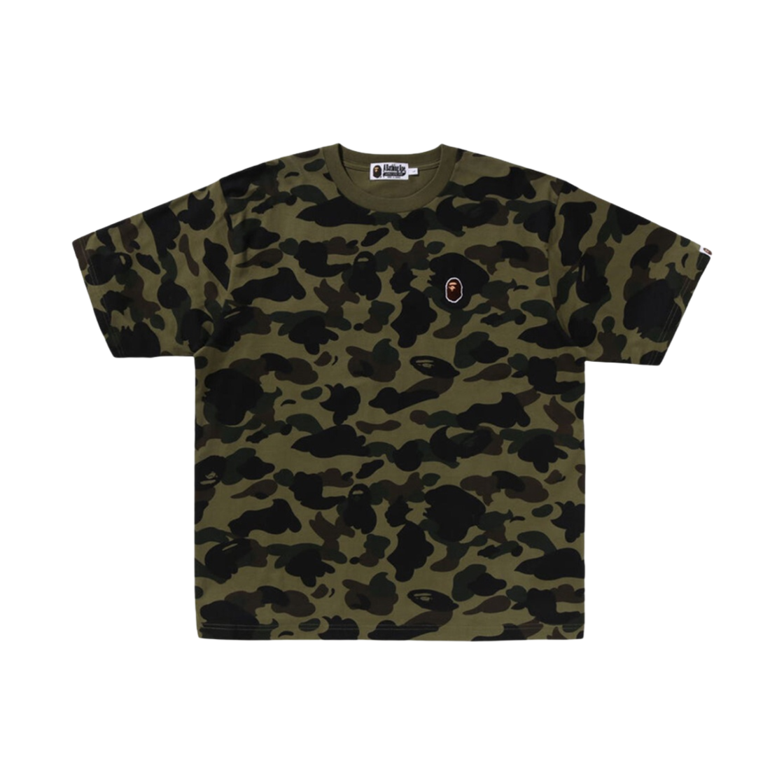 베이프 퍼스트 카모 원 포인트 티셔츠 아미 그린
