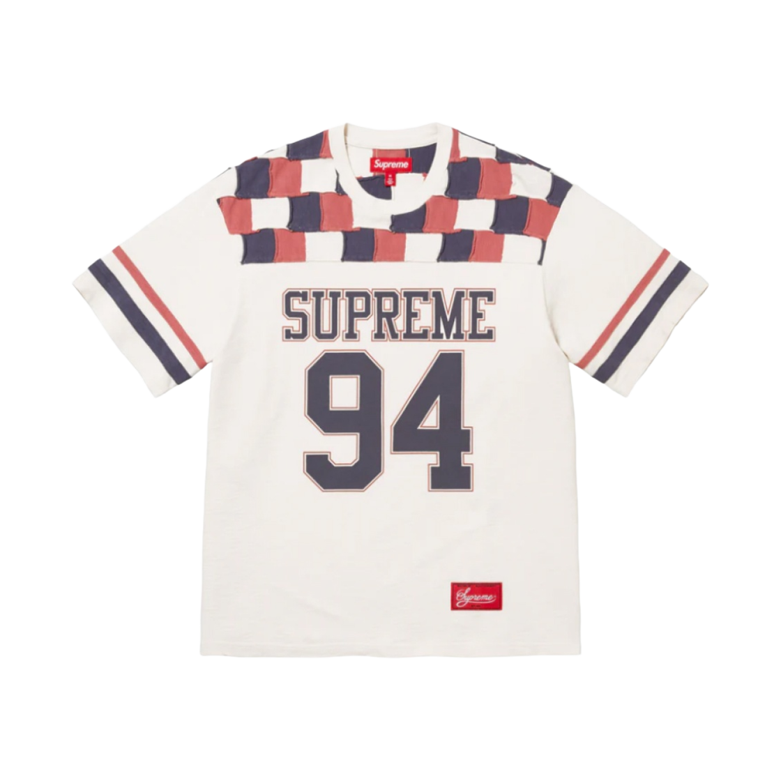 슈프림 패치워크 요크 풋볼 탑 스톤 - 24FW