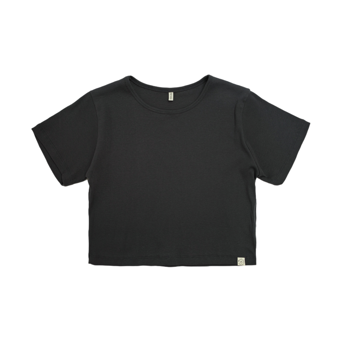 100118 Flatwave Samar Crop T Shirt Charcoal