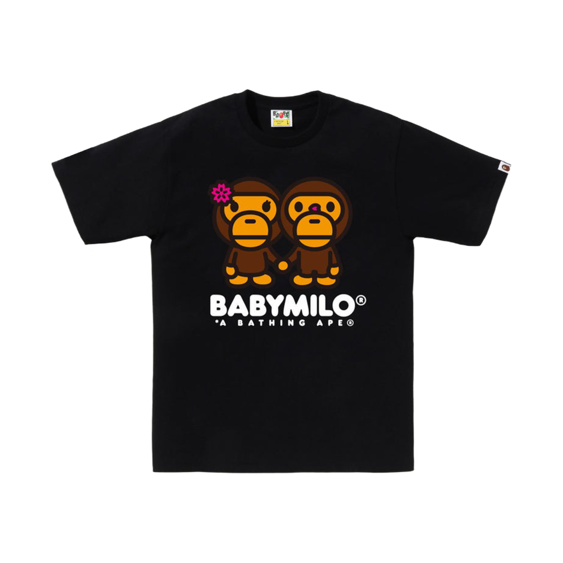 베이프 사쿠라 베이비 마일로 티셔츠 블랙