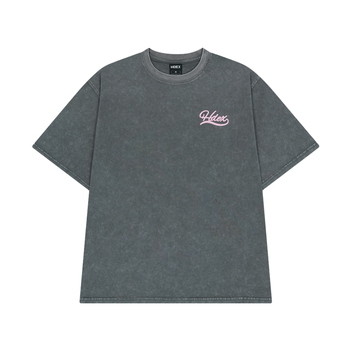 에이치덱스 우먼스 컨트리 워시드 오버핏 숏 슬리브 차콜