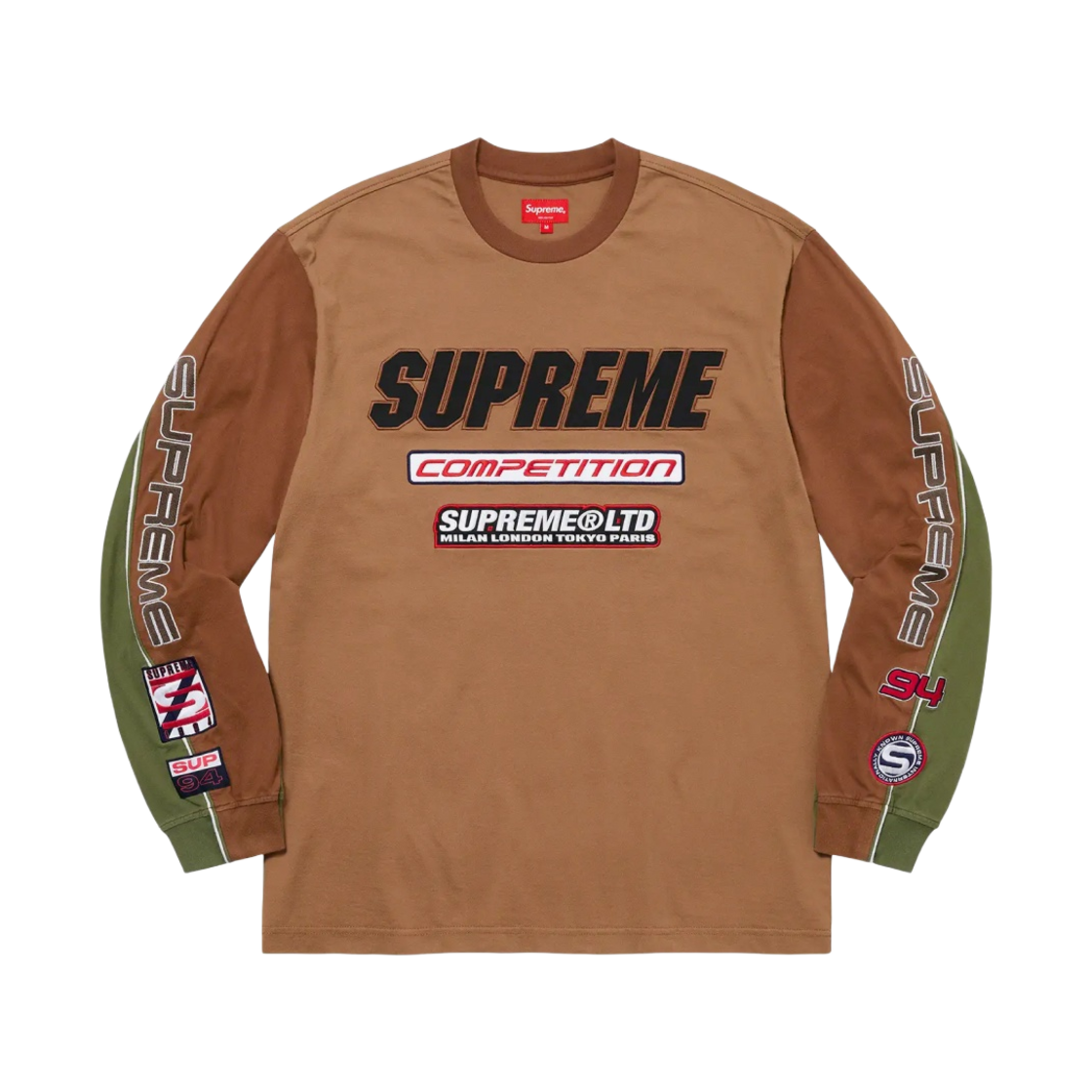 슈프림 컴피티션 롱슬리브 탑 탄 - 22SS(Supreme Competition L/S Top Tan - 22SS) - 1