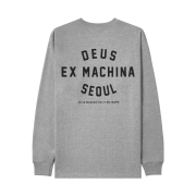 Deus Ex Machina Seoul College Long Sleeve T-Shirt Grey Marle