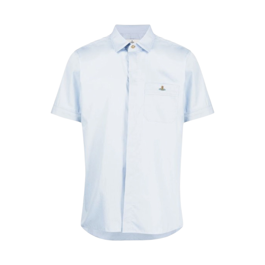 24010004-W009Q-K403 Vivienne Westwood Classic Cotton Shirt Pale Blue