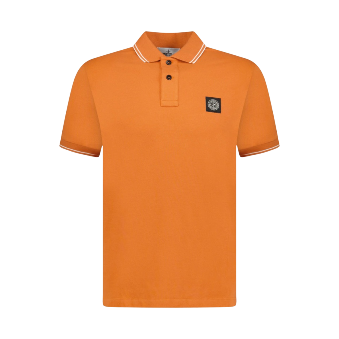10152SC18-V0073 Stone Island 2SC18 Stretch Cotton Pique Short Sleeve Polo Shirt Sienna Brown- 23SS
