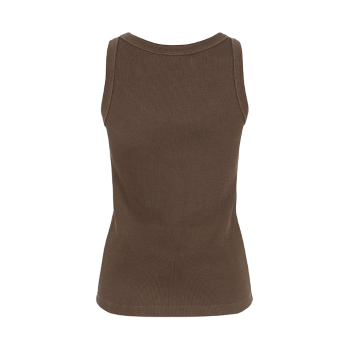 W) 미우 미우 가먼트 다이드 립드 니트 저지 탑 코코아 브라운