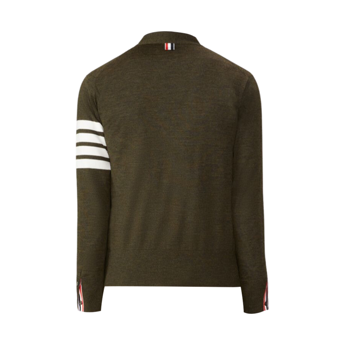톰브라운 파인 메리노 울 사선 클래식 가디건 다크 그린(Thom Browne Fine Merimo Wool 4-Bar Classic Cardigan Dark Green) - 2