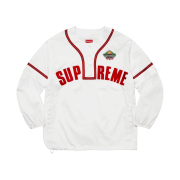 Supreme Snap-Off Sleeve L/S Baseball Top White - 22SS