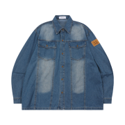 MUCENT Alyth Roll Up Denim Shirt Denim
