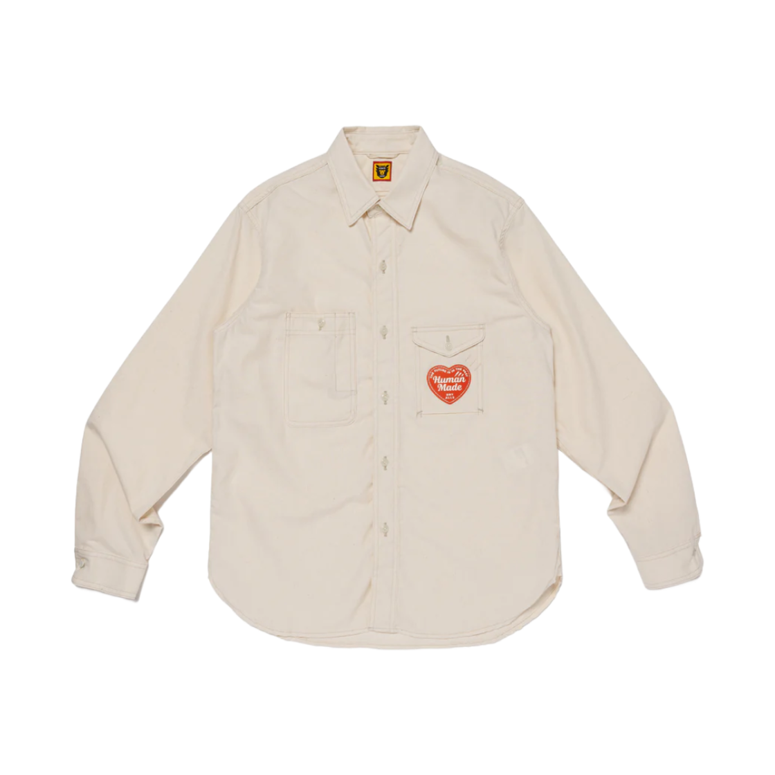 휴먼 메이드 샴브레이 워크 셔츠 화이트(Human Made Chambray Work Shirt White)