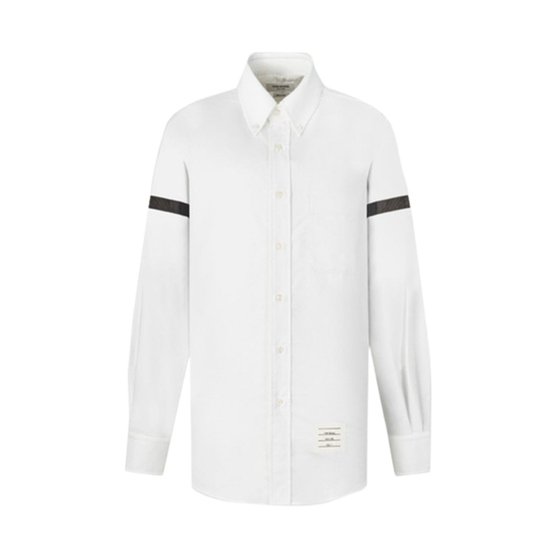 톰브라운 암밴드 옥스포드 롱슬리브 셔츠 블랙 화이트(Thom Browne Armband Oxford Long Sleeve Shirt Black White)