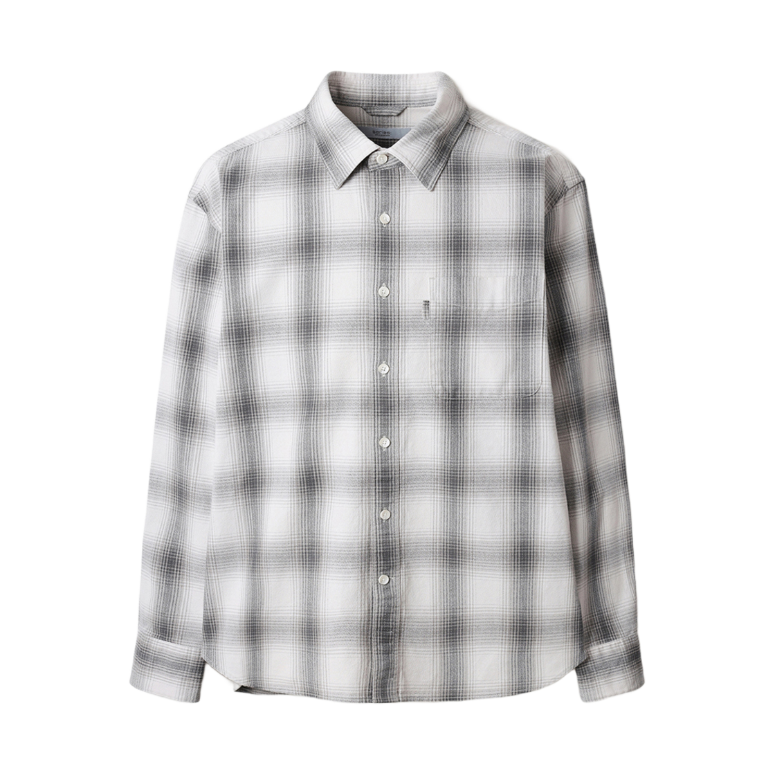 시리즈 크림 옴브레 체크 릴렉스핏 셔츠 크림(Series Cream Ombre Check Relaxed Fit Shirt Cream) - 1