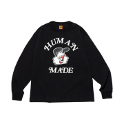 Human Made x Verdy Girls Don't Cry White Day L/S T-Shirt Black