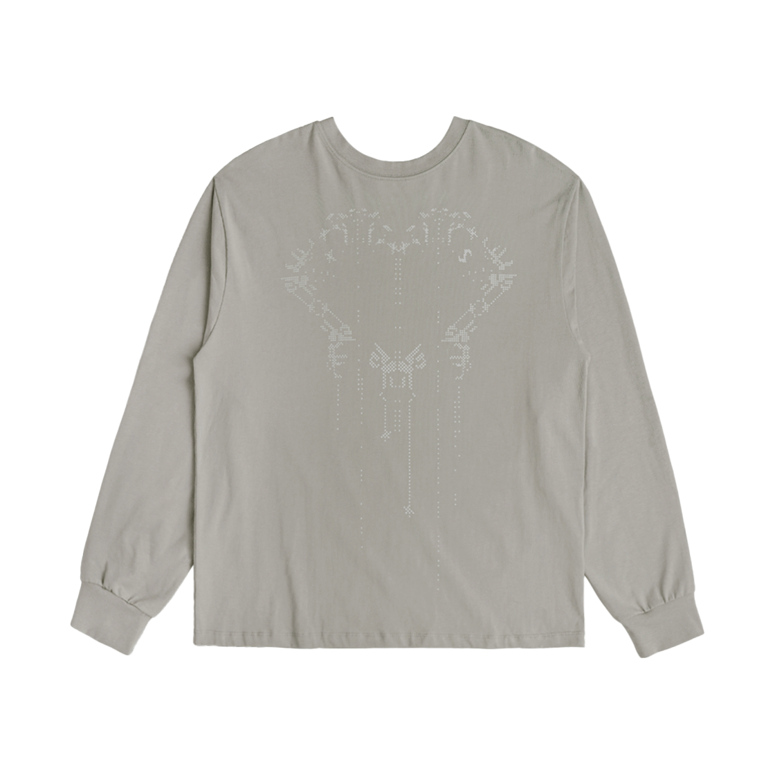 오호스 스캐터드 그래픽 롱 슬리브 그레이(OJOS Scattered Graphic Long Sleeves Grey)