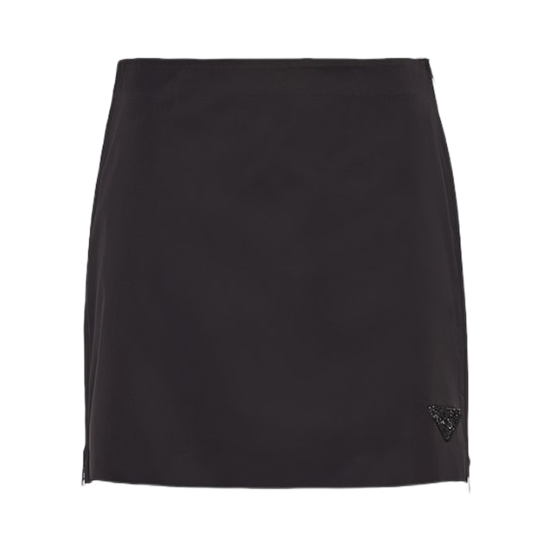 (W) 프라다 리나일론 미니 스커트 블랙((W) Prada Re-Nylon Mini Skirt Black) - 1