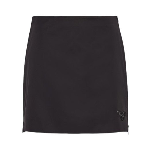 (W) Prada Re-Nylon Mini Skirt Black