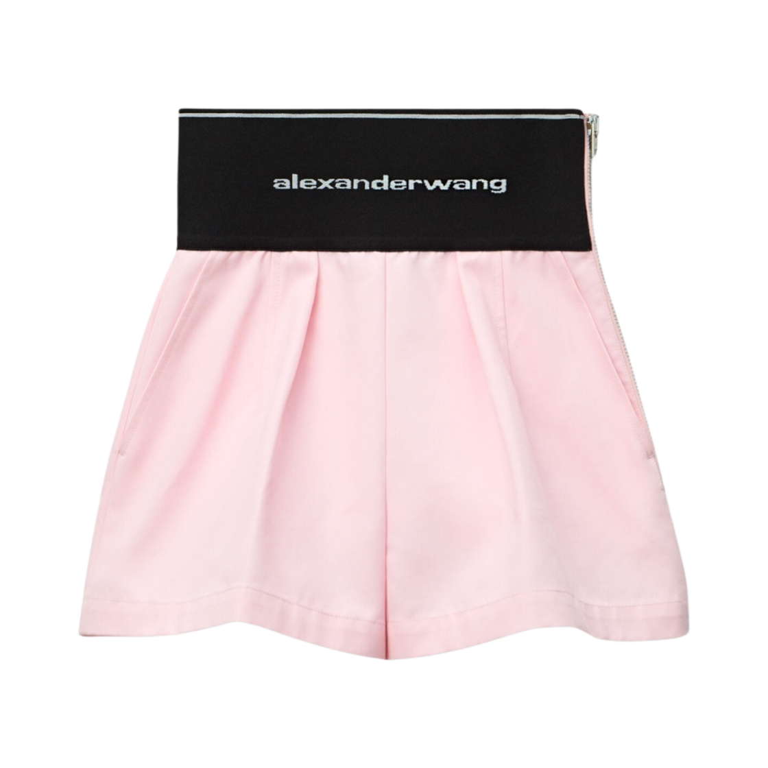 (W) 알렉산더 왕 코튼 테일러링 사파리 쇼츠 라이트 핑크((W) Alexander Wang Safari Shorts in Cotton Tailoring Light Pink)