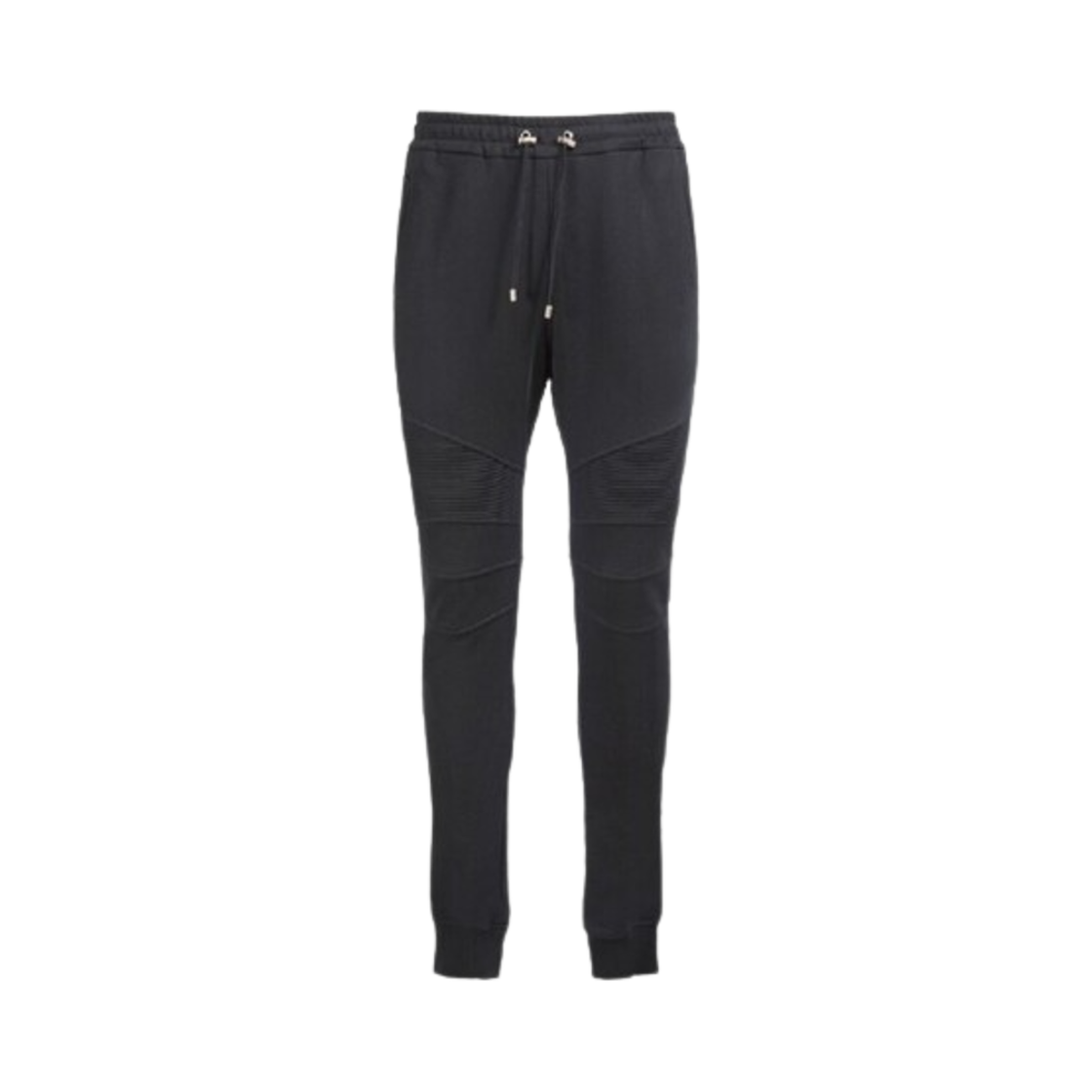 발망 플록 로고 프린트 포켓 코튼 저지 스웨트팬츠 블랙(Balmain Flocked Logo Print Pocket Cotton Jersey Sweatpants Black)