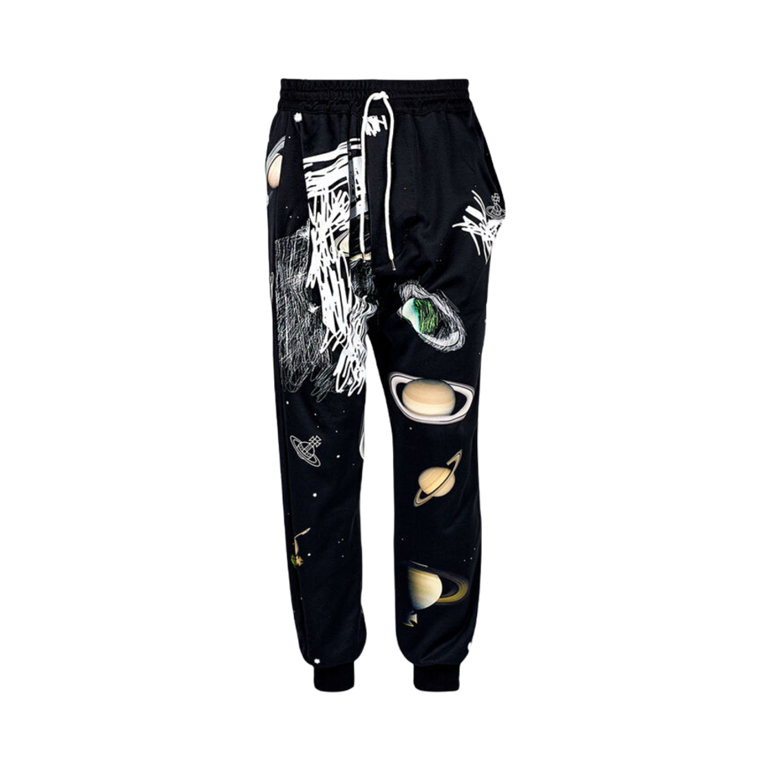 3J010001-J004H-O318 Vivienne Westwood Drunken Sweatpants Planets