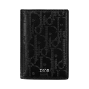 Dior Bi-Fold Card Holder & Black Dior Oblique Galaxy