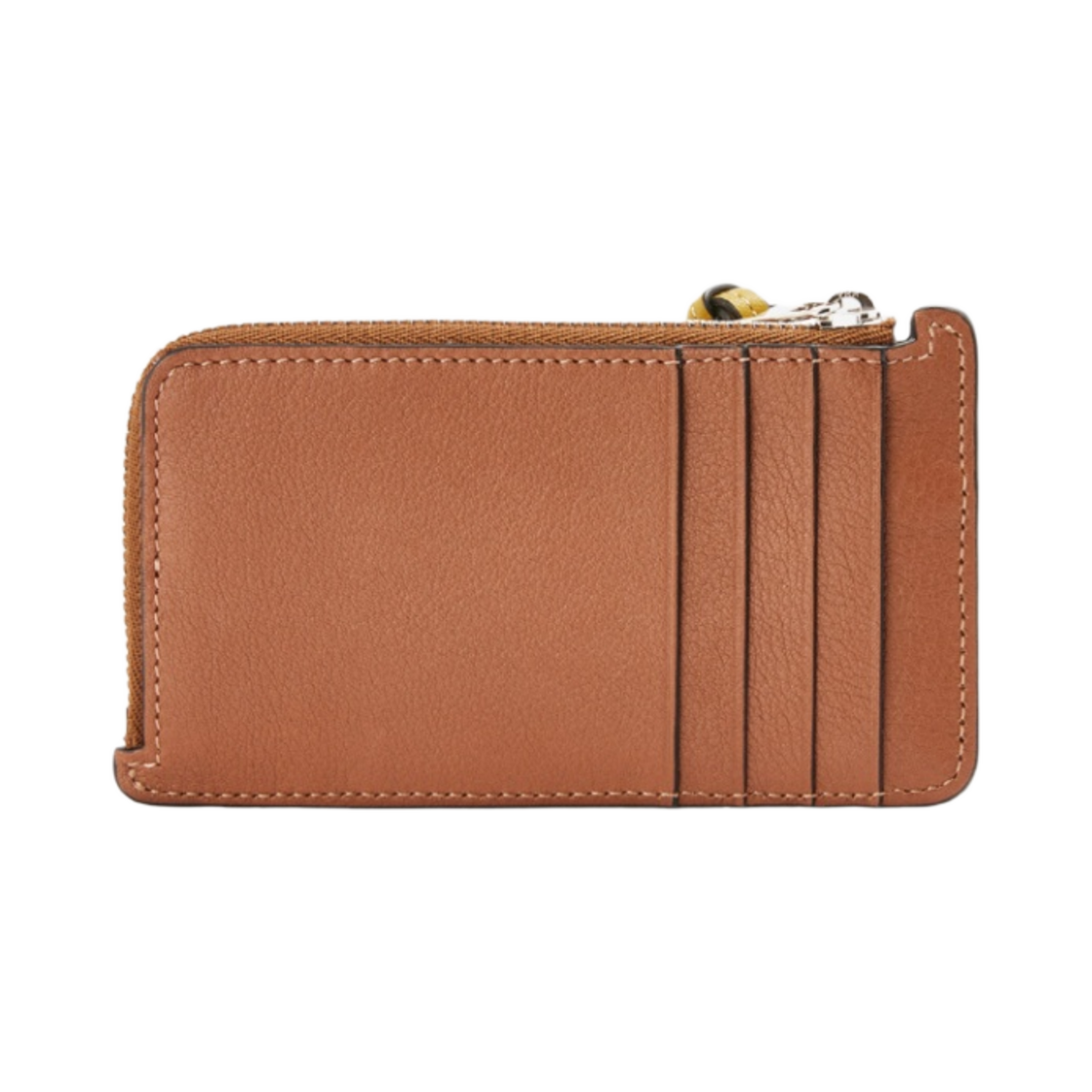 로에베 클래식 카프스킨 브랜드 코인 카드 홀더 탄 오커(Loewe Brand Coin Card Holder in Classic Calfskin Tan Ochre) - 3