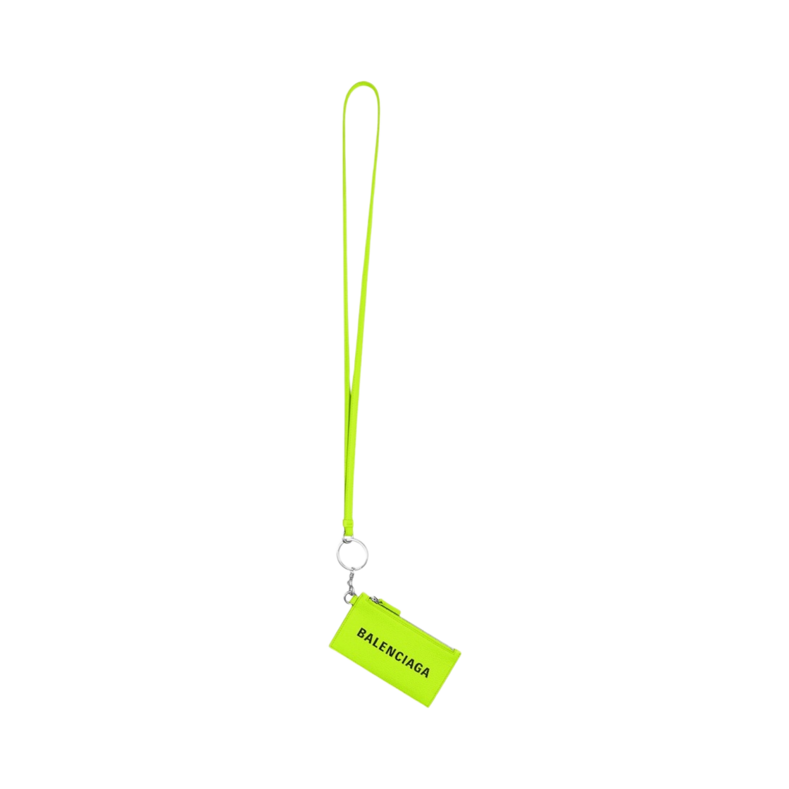 발렌시아가 캐쉬 카드 케이스 온 키체인 옐로우 플루오 실버(Balenciaga Cash Card Case On Keychain Yellow Fluo Silver) - 1