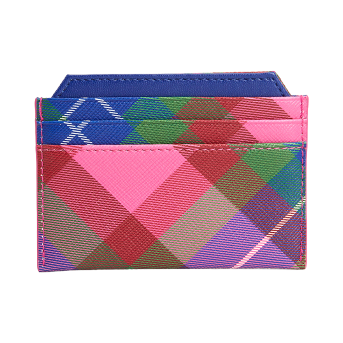 비비안 웨스트우드 코튼 카드 홀더 블루 체크(Vivienne Westwood Cotton Card Holder Blue Check) - 2