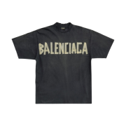 Balenciaga Tape Type Medium Fit T-Shirt Faded Black