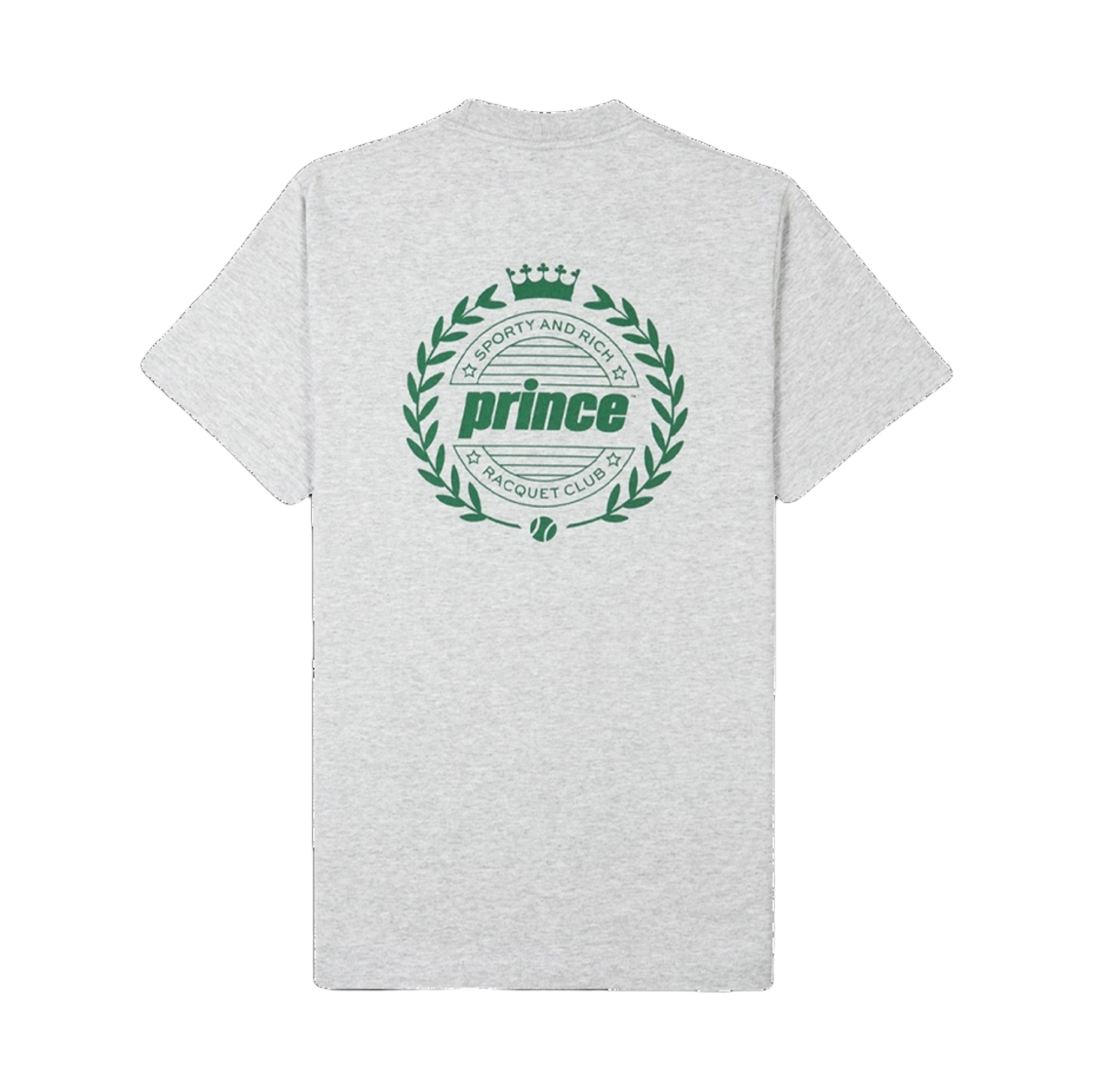 스포티 앤 리치 프린스 크레스트 티셔츠 헤더 그레이(Sporty & Rich Prince Crest T-Shirt Heather Grey) - 2