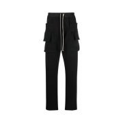 Rick Owens Drkshdw Creatch Cargo Drawstring Pants Black