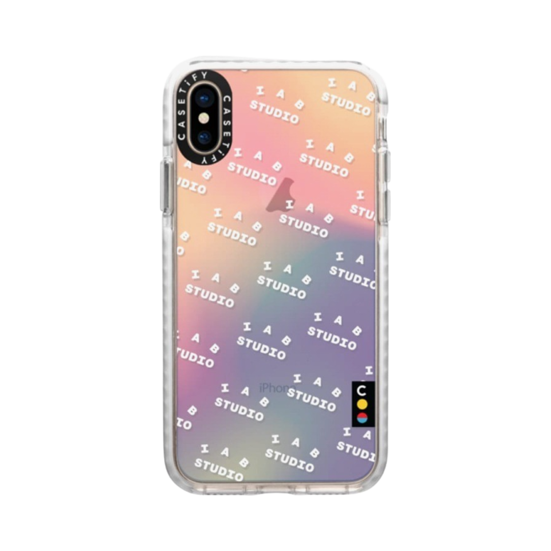 케이스티파이 x 아이앱 스튜디오 아이폰 패턴 로고 케이스 시어 무지개(Casetify x IAB Studio iPhone Pattern Logo Case Sheer Iridescent) - 3