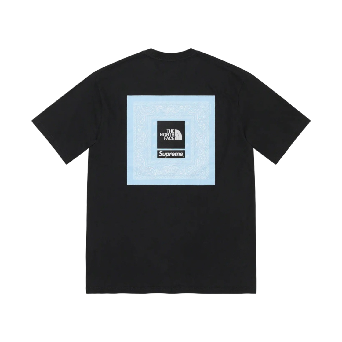 슈프림 x 노스페이스 반다나 티셔츠 블랙 - 22SS(Supreme x The North Face Bandana T-Shirt Black - 22SS)