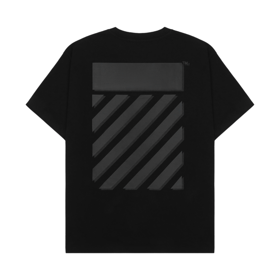 오프화이트 다이애그 탭 오버 숏슬리브 티셔츠 블랙(Off-White Diag Tab Over S/S T-Shirt Black) - 1