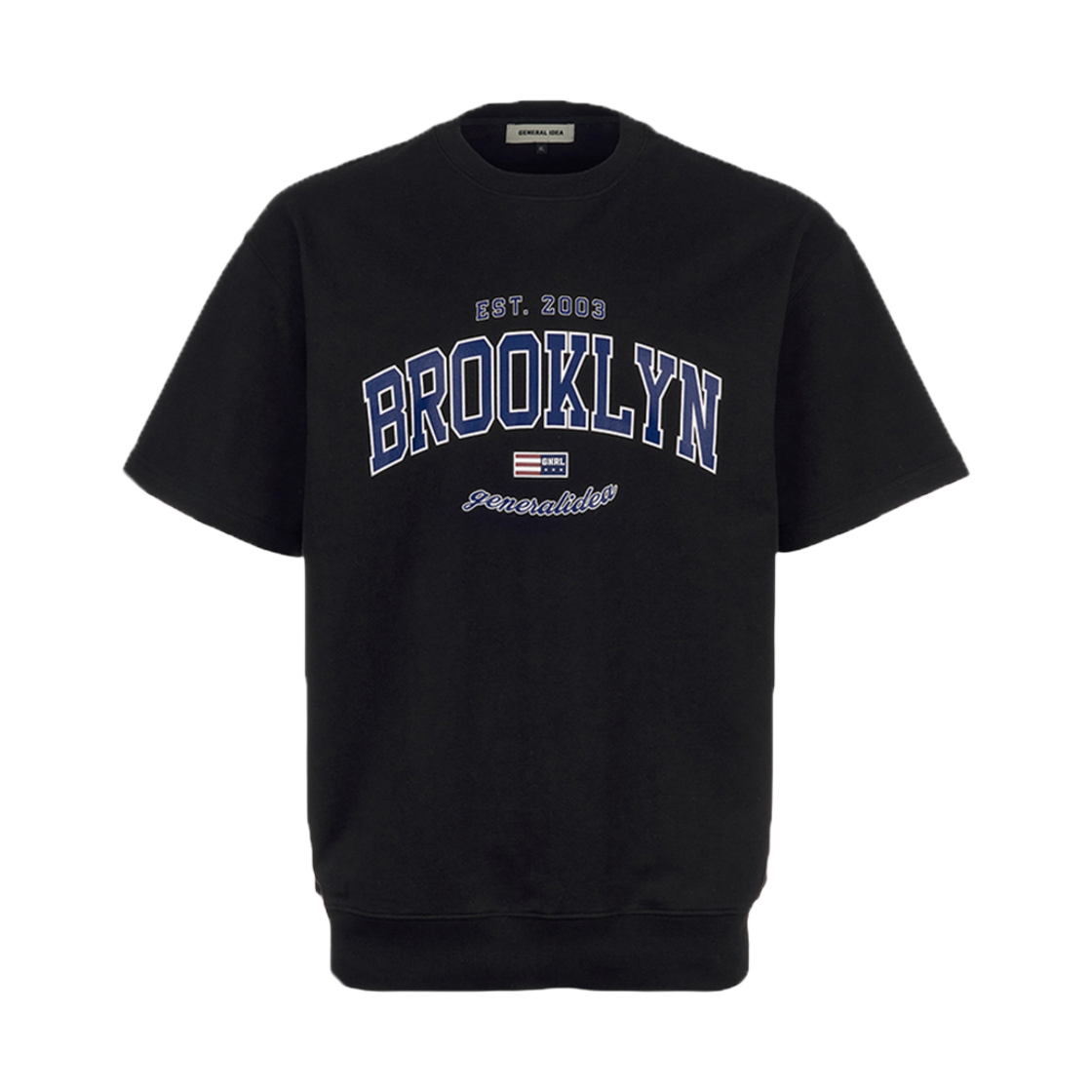 제너럴아이디어 유니섹스 브루클린 미니 쭈리 반팔 티셔츠 블랙