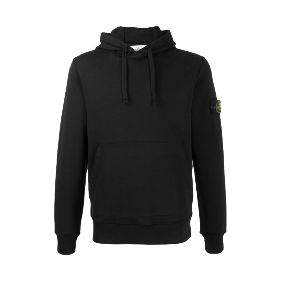 721564151-V0029 Stone Island 64151 Cotton Fleece Hooded Sweatshirt Black - 20SS