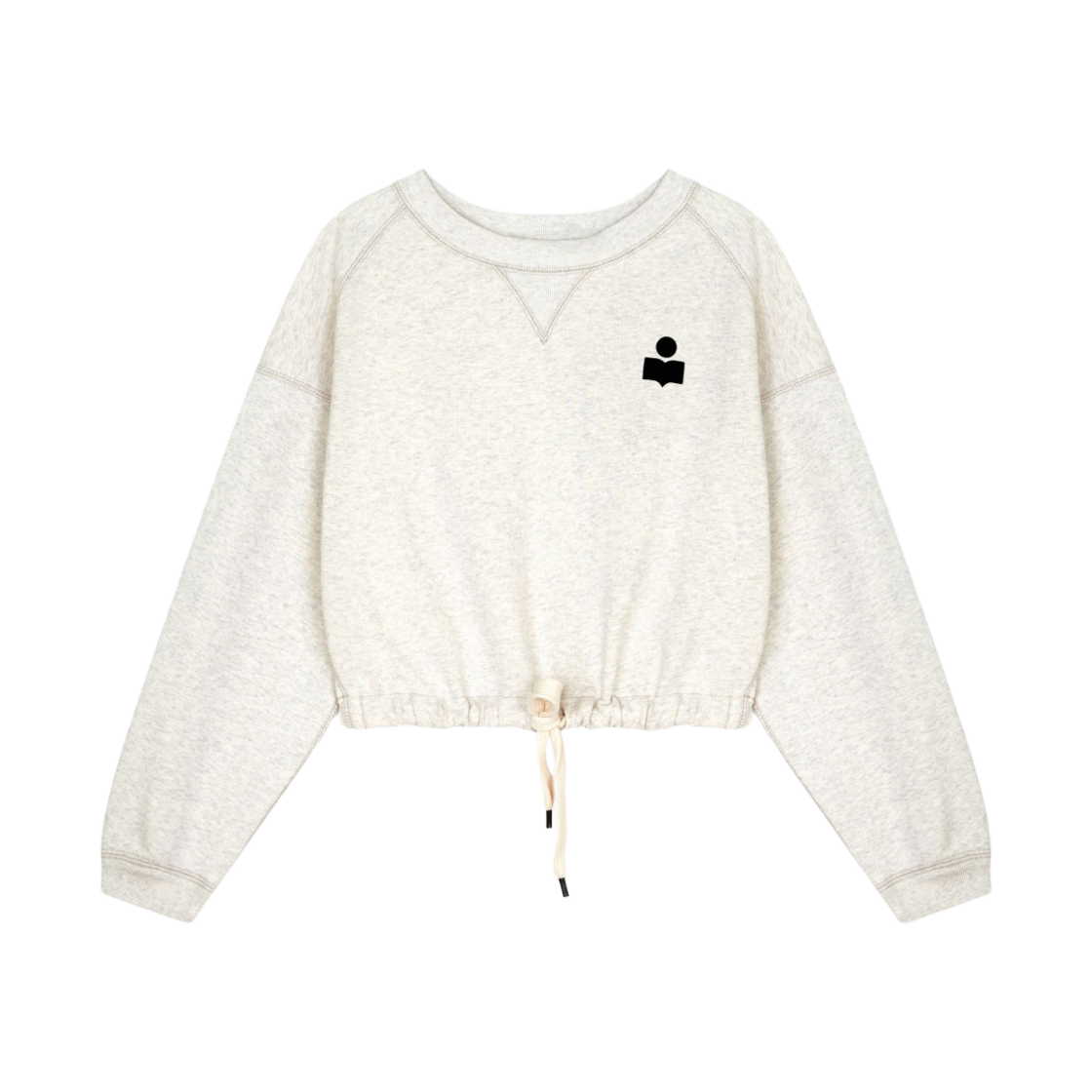 SW0005FA-A1M07E-23EC (W) Isabel Marant Margo Logo Sweatshirt Ecru - 23FW