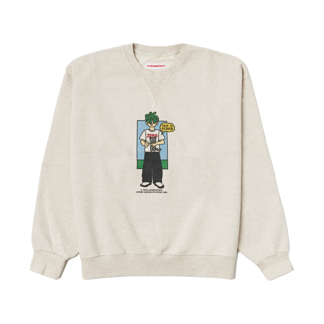 렐보브라운 디스 이즈 헤븐 드로잉 스웨트셔츠(Lelbobrown This is Heaven Drawing Sweatshirt)