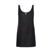 (W) Prada Black Re-Nylon Mini Dress Black