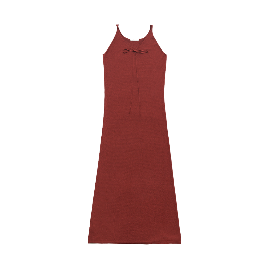 FV25B_OP02TM000 FARVEN Tate Linen Long Dress Tomato