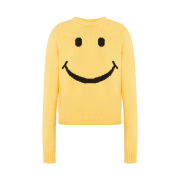 (W) Moschino Smiley Cotton Blend Pullover Yellow
